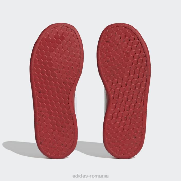 Adidas x marvel avantaj pantofii din dantela om paianjen alb fierbinte copii alb/stacojiu 2JBN17842
