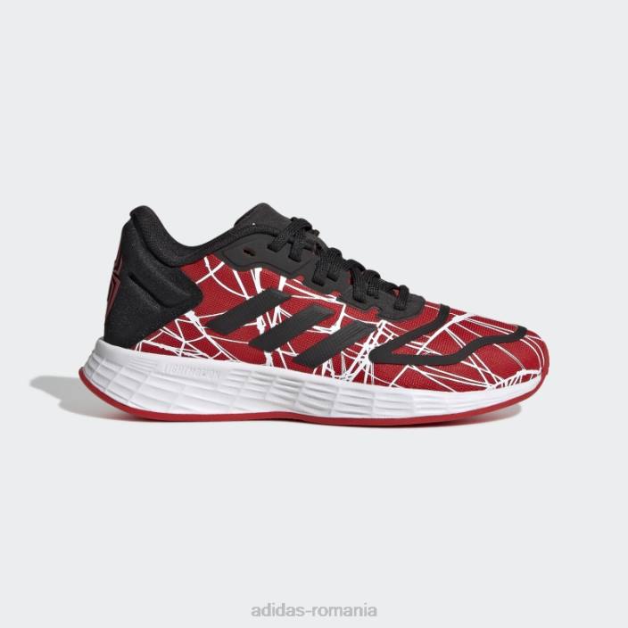 Adidas x marvel duramo 10 mile morales pantofi dantela rosu copii roșu/negru/alb 2JBN11465