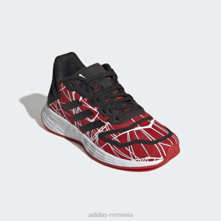 Adidas x marvel duramo 10 mile morales pantofi dantela rosu copii roșu/negru/alb 2JBN11465