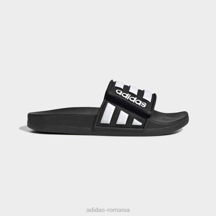 Adidas adilette confort tobogane reglabile alb moda copii alb negru 2JBN11045