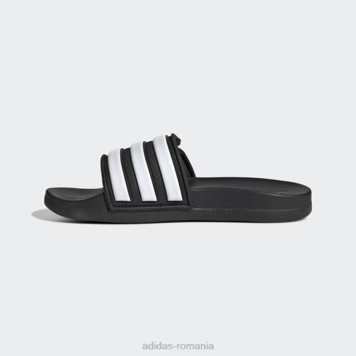 Adidas adilette confort tobogane reglabile alb moda copii alb negru 2JBN11045