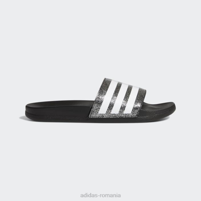 Adidas diapozitive confort adilette negru/alb copii alb negru 2JBN11047