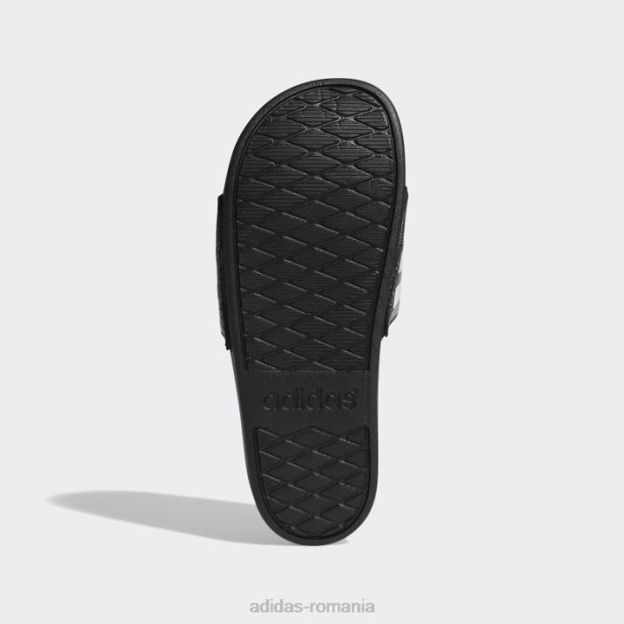 Adidas diapozitive confort adilette negru/alb copii alb negru 2JBN11047