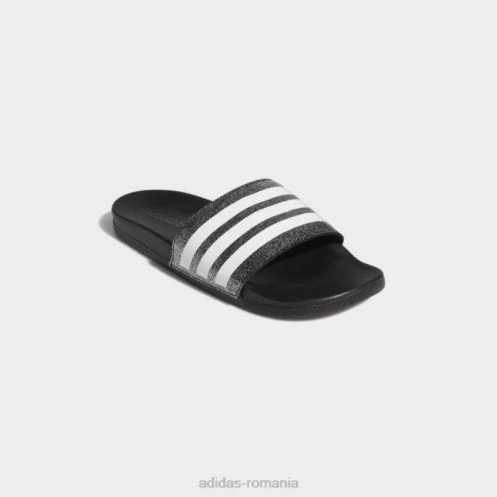 Adidas diapozitive confort adilette negru/alb copii alb negru 2JBN11047