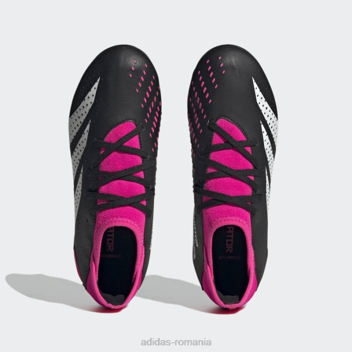 Adidas Predator roz elegantă precizie.3 cizme de pământ moale copii negru/alb/roz 2JBN17610