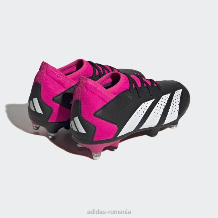 Adidas Predator roz elegantă precizie.3 cizme de pământ moale copii negru/alb/roz 2JBN17610