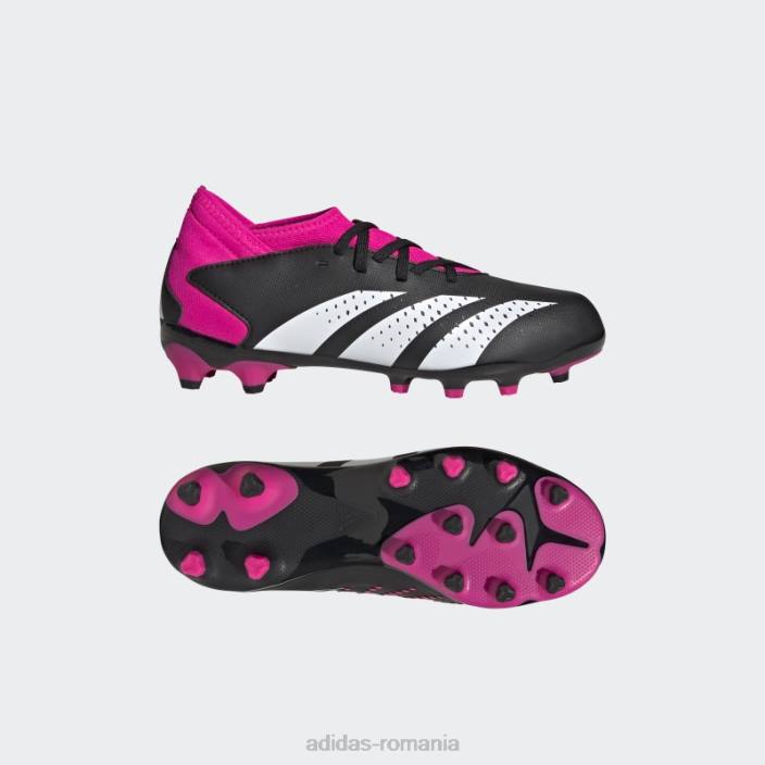Adidas acuratețea prădătorului negru.3 cizme multi-sol copii negru/alb/roz 2JBN17609