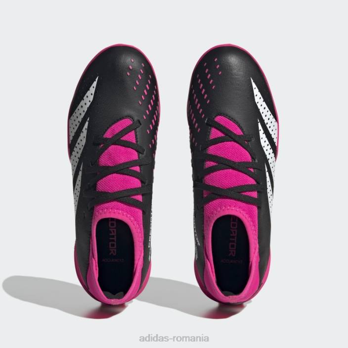 Adidas acuratețea prădătorului roz.3 pantofi de gazon copii negru/alb/roz 2JBN11108