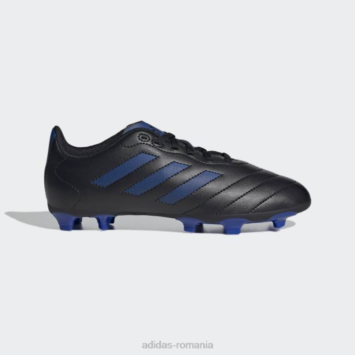 Adidas adidasi negru goletto viii pentru teren ferm copii negru/albastru regal 2JBN11229