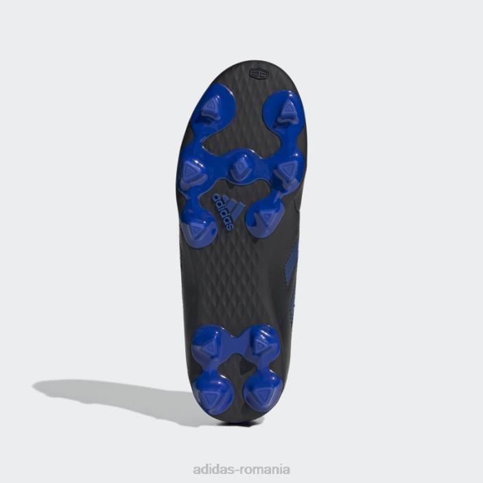 Adidas adidasi negru goletto viii pentru teren ferm copii negru/albastru regal 2JBN11229