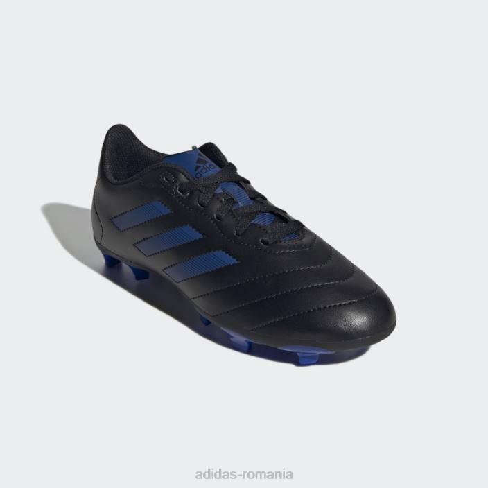 Adidas adidasi negru goletto viii pentru teren ferm copii negru/albastru regal 2JBN11229
