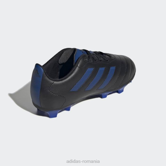 Adidas adidasi negru goletto viii pentru teren ferm copii negru/albastru regal 2JBN11229