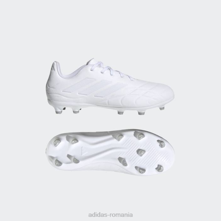 Adidas alb copa pure.3 cizme teren ferm adidas copii alb/zero metalic 2JBN17649