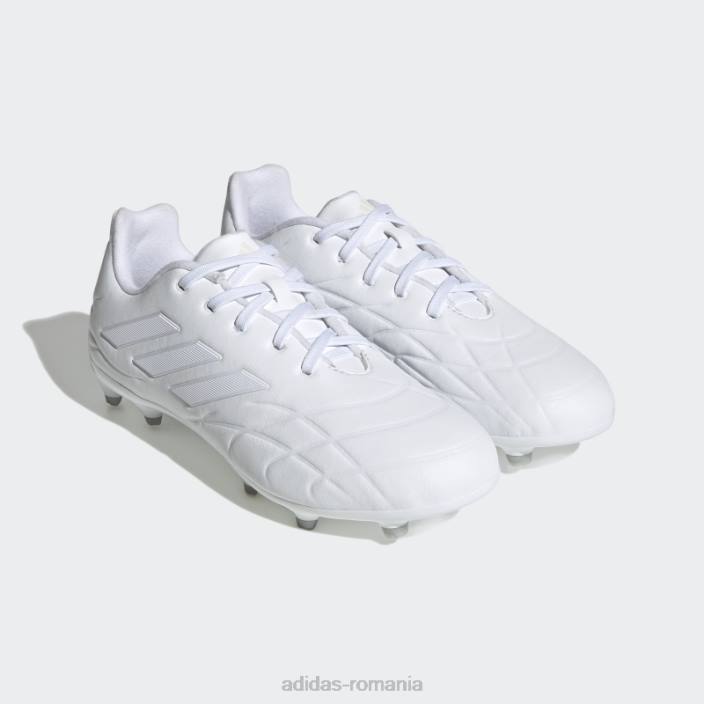 Adidas alb copa pure.3 cizme teren ferm adidas copii alb/zero metalic 2JBN17649
