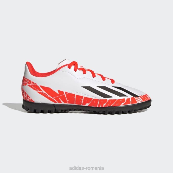 Adidas alb x speedportal messi.4 pantofi gazon copii alb/negru/rosu 2JBN11494