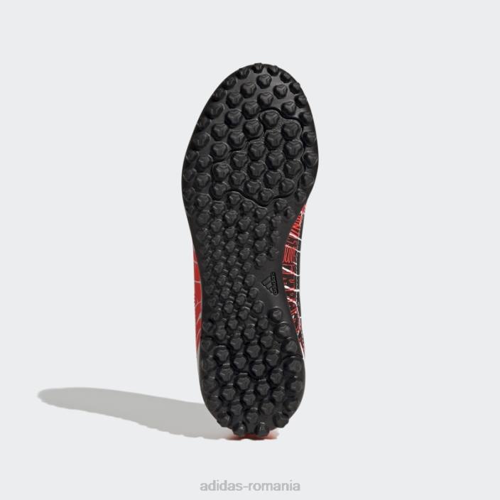 Adidas alb x speedportal messi.4 pantofi gazon copii alb/negru/rosu 2JBN11494