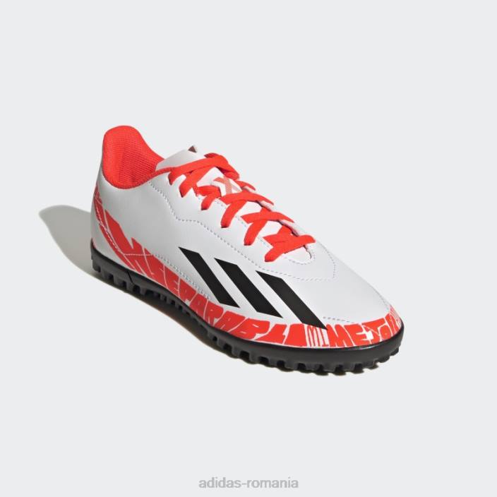 Adidas alb x speedportal messi.4 pantofi gazon copii alb/negru/rosu 2JBN11494