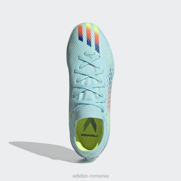 Adidas aqua x speedportal.3 cizme indoor adidas copii aqua/albastru/galben 2JBN3609