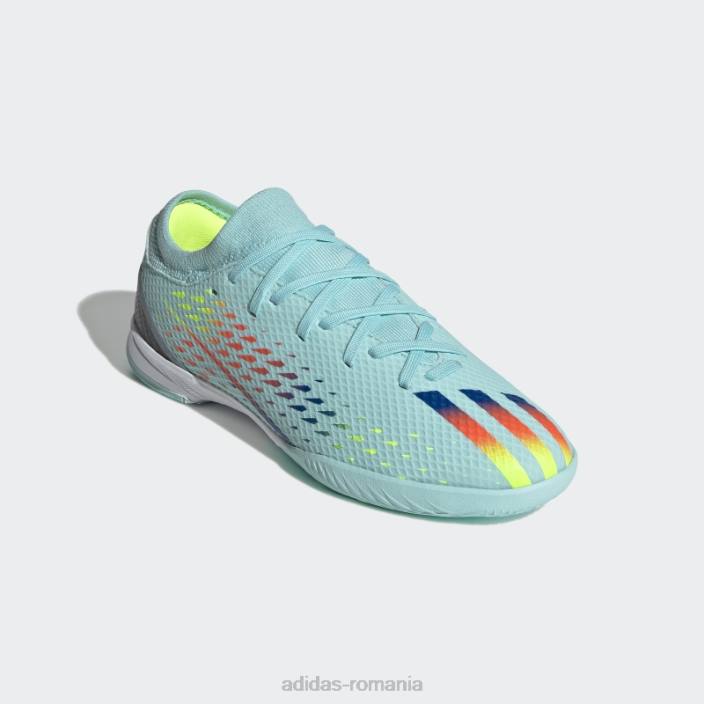 Adidas aqua x speedportal.3 cizme indoor adidas copii aqua/albastru/galben 2JBN3609