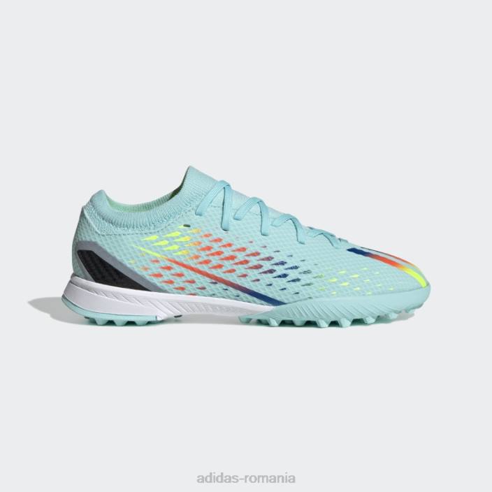 Adidas aqua x speedportal.3 pantofi pentru gazon copii aqua/albastru/galben 2JBN11446
