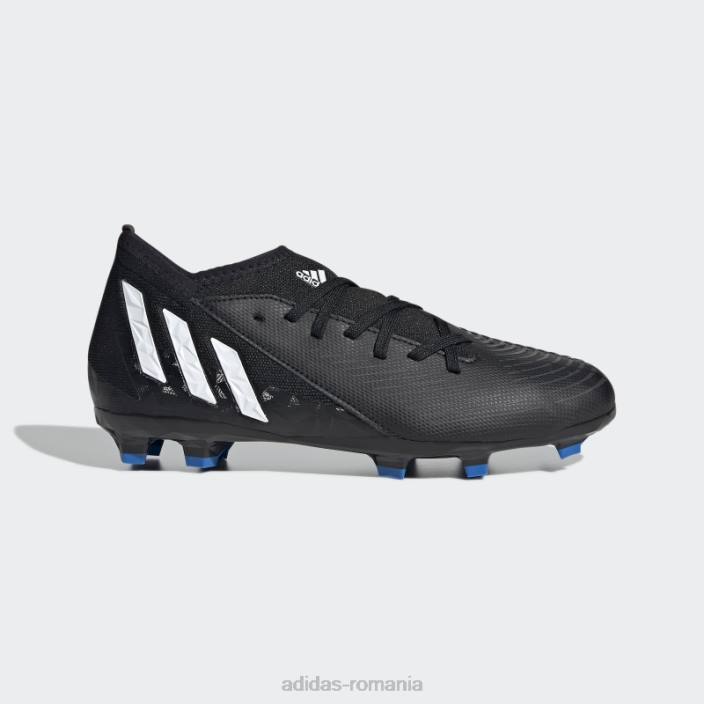 Adidas black predator edge.3 crampoane pentru teren ferm adidas copii negru/alb/rosu 2JBN11187