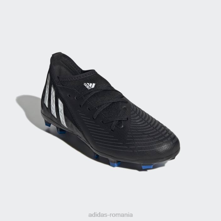 Adidas black predator edge.3 crampoane pentru teren ferm adidas copii negru/alb/rosu 2JBN11187