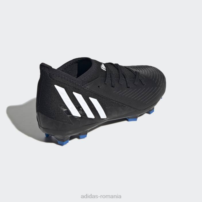 Adidas black predator edge.3 crampoane pentru teren ferm adidas copii negru/alb/rosu 2JBN11187