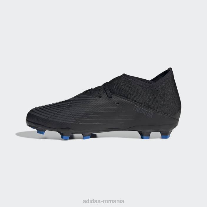 Adidas black predator edge.3 crampoane pentru teren ferm adidas copii negru/alb/rosu 2JBN11187