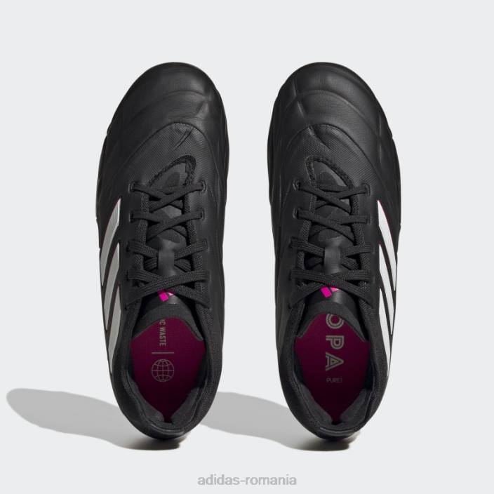 Adidas copa pure.1 crape teren ferm zero metalic copii negru/zero metalic/roz 2JBN11413