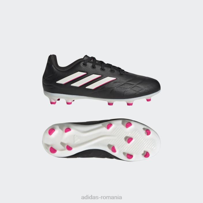 Adidas copa pure.3 crape de teren ferm zero metalic copii negru/zero metalic/roz 2JBN11064