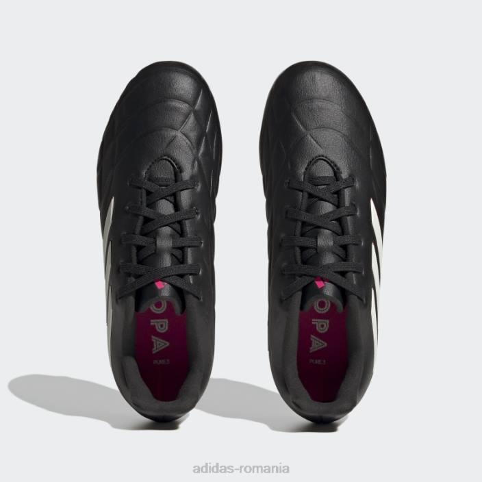 Adidas copa pure.3 crape de teren ferm zero metalic copii negru/zero metalic/roz 2JBN11064