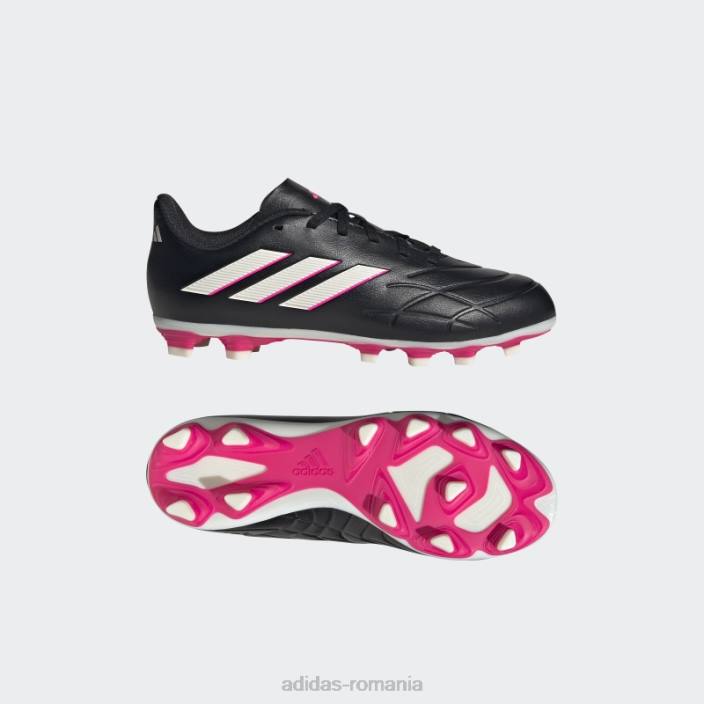 Adidas copa pure.4 crampoane flexibile la sol negre copii negru/zero metalic/roz 2JBN11371