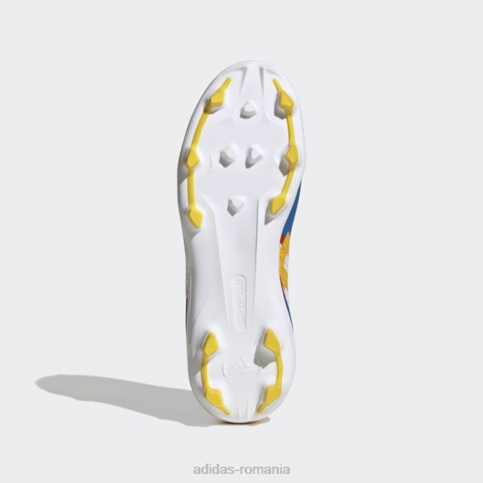 Adidas crampă de fotbal pentru teren ferm alb copii alb/carbon/albastru 2JBN24871