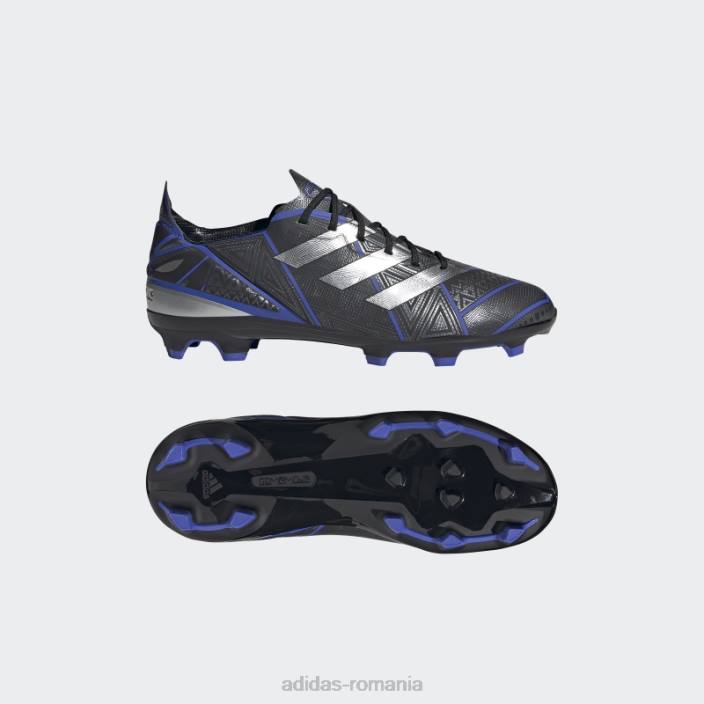 Adidas crampoane de fotbal negru pentru teren ferm copii negru/argintiu/cerneală 2JBN24869