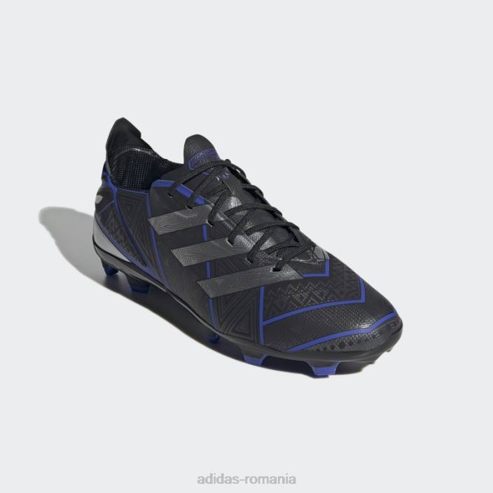 Adidas crampoane de fotbal negru pentru teren ferm copii negru/argintiu/cerneală 2JBN24869
