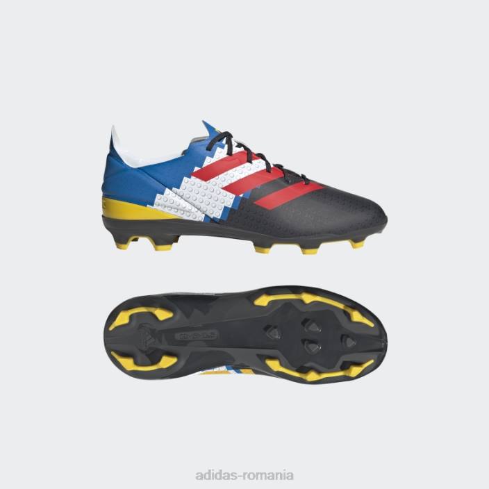 Adidas crampoane de fotbal pentru teren ferm de carbon gamemode copii carbon/rosu/albastru 2JBN24874