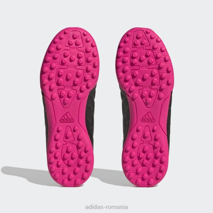 Adidas eleganta roz copa pure.3 pantofi de fotbal pentru gazon copii negru/zero metalic/roz 2JBN24867