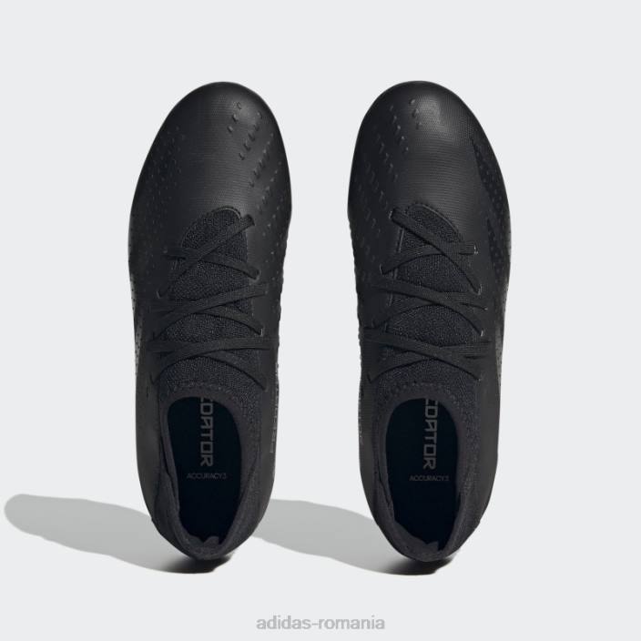 Adidas fashion predator accuracy.3 cizme de teren ferm alb copii alb negru 2JBN17641