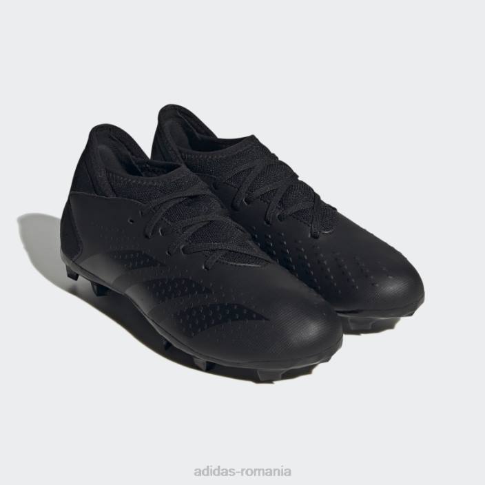 Adidas fashion predator accuracy.3 cizme de teren ferm alb copii alb negru 2JBN17641