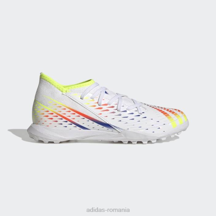 Adidas marginea pradator alb.3 pantofi de gazon copii alb/galben/albastru 2JBN11453