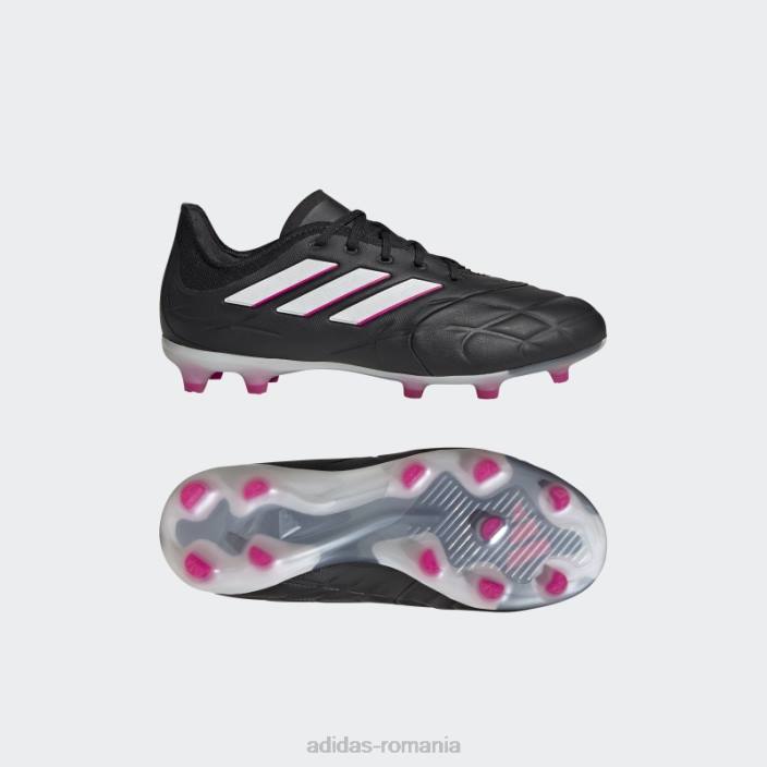 Adidas negru copa pure.1 cizme teren ferm adidas copii negru/zero metalic/roz 2JBN17781