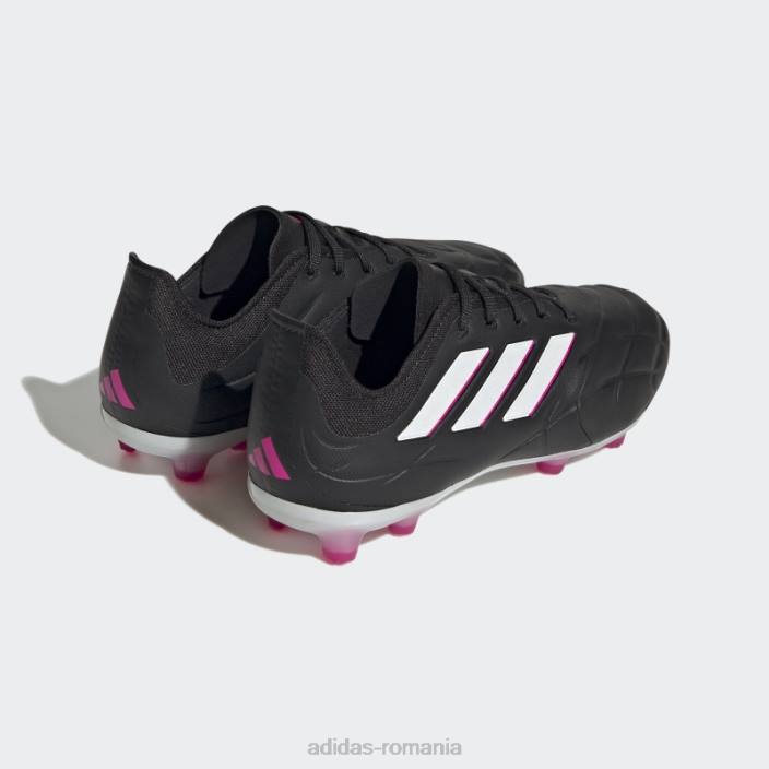 Adidas negru copa pure.1 cizme teren ferm adidas copii negru/zero metalic/roz 2JBN17781