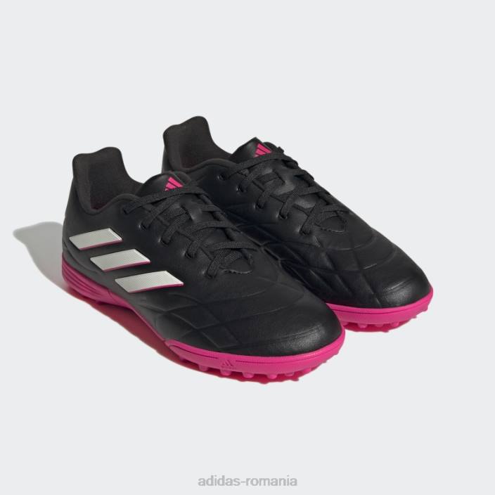 Adidas negru copa pure.3 turf ghete adidas copii negru/zero metalic/roz 2JBN17727