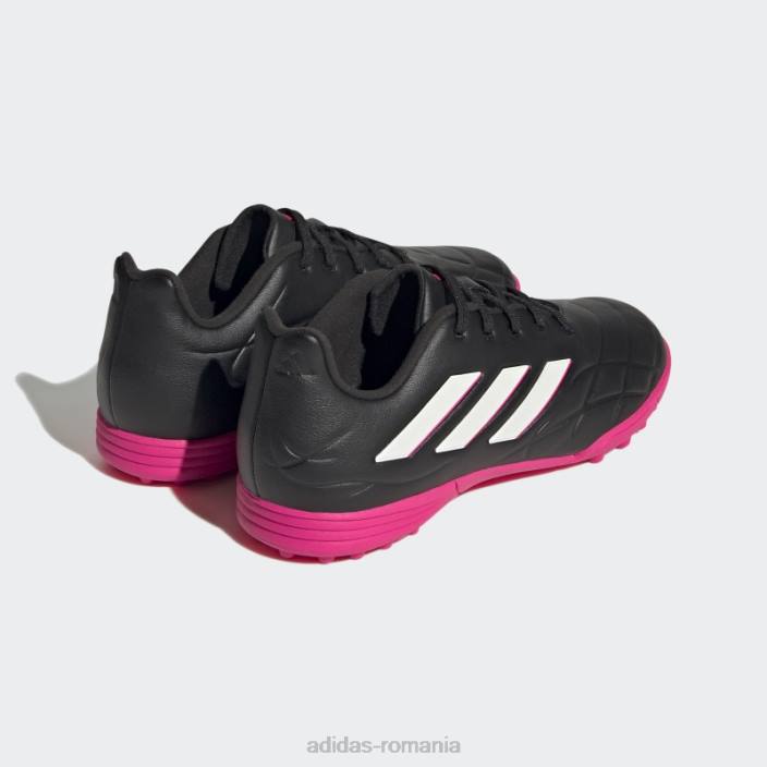 Adidas negru copa pure.3 turf ghete adidas copii negru/zero metalic/roz 2JBN17727