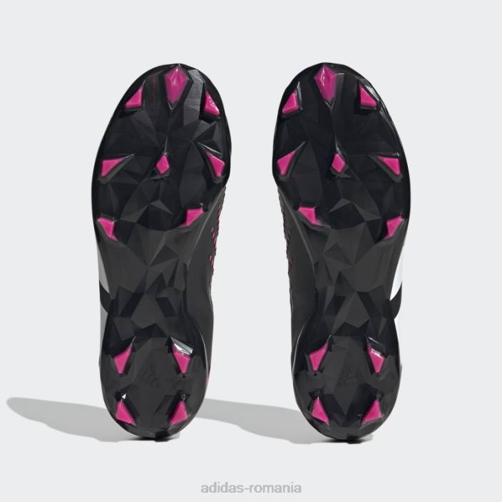 Adidas negru predator precizie.3 cizme de teren ferm adidas copii negru/alb/roz 2JBN17637