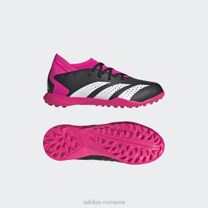 Adidas negru predator precizie.3 cizme gazon copii negru/alb/roz 2JBN17651