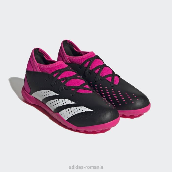 Adidas negru predator precizie.3 cizme gazon copii negru/alb/roz 2JBN17651