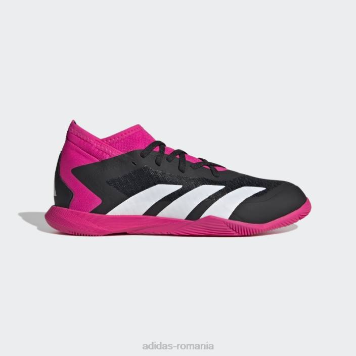 Adidas negru predator precizie.3 pantofi de fotbal indoor copii negru/alb/roz 2JBN24844