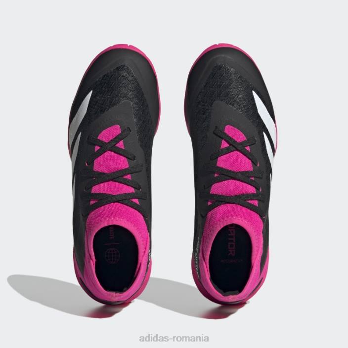 Adidas negru predator precizie.3 pantofi de fotbal indoor copii negru/alb/roz 2JBN24844