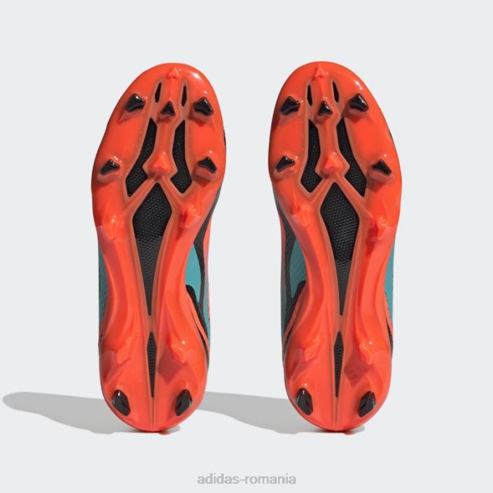 Adidas orange x speedportal messi.3 crampoane pentru teren ferm copii portocaliu/papură cu mentă/negru 2JBN11237